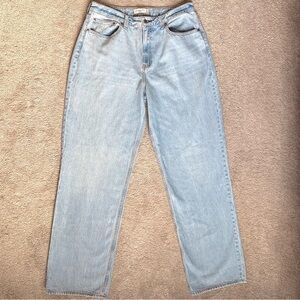 Abercrombie & Fitch Curve Love Loose High Rise Jeans Size 14 (W32) Extra Long